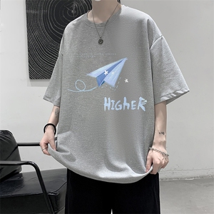 华夫格t恤男短袖男大码五分袖大皂风HT73270-P22