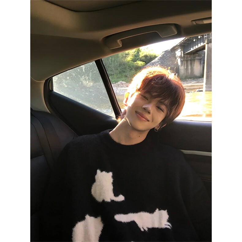 网图有货猫咪加厚软糯糯慵懒毛衣套头宽松圆领上衣男女MY32-P58,男装针织衫/毛衣,星座1505