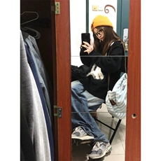 潮牌情侣美式「毛绒小狗提花毛衣」休闲套头针织衫zzs141P55，男装针织衫/毛衣，电商D256-1(原A064-1)