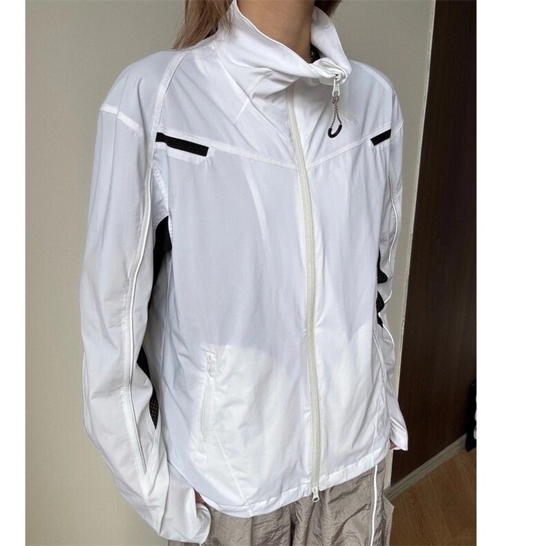 抖音品质男夏季薄款透气拼接防晒服外套FS025P65，男装防晒衣，星座1904A