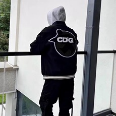 有货DJK3405-批68高质量350克毛呢刺绣棒球服外套男，女装短外套，星座603-2