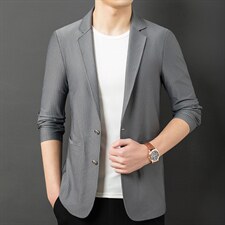 高端西装外套男装春秋季2023新款中年爸爸单件上衣休闲西服，男装西服，电商B212（原钱塘6029）