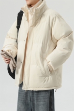 得物二开立领假两件石墨烯内里棉服棉衣外套9088特P85控118，男装棉衣，电商A309