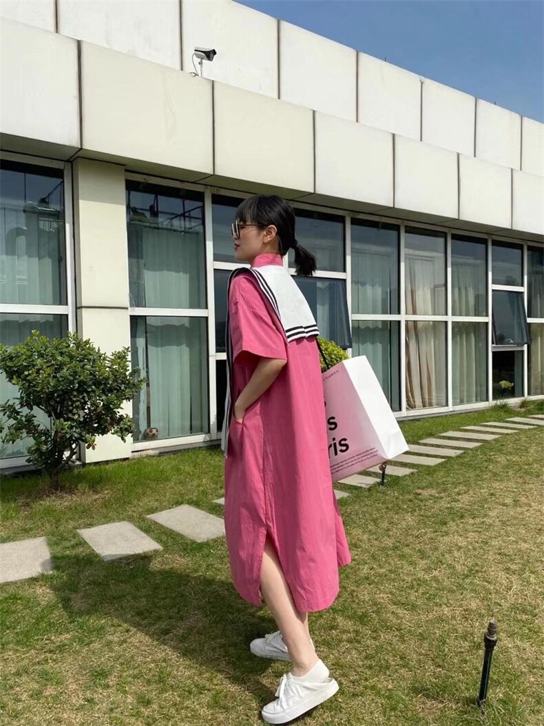 韩版衬衫裙，女装衬衫，Q.P