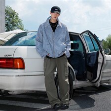 2026港风流光纹褶皱撞色面料大码M-5XL夹克男外套JK77866P75控118，男装夹克，星座227-7