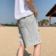 港风五分裤男抖音直播得物重磅300g大码竖条短裤女-2405批22控48，男装牛仔裤，星座207