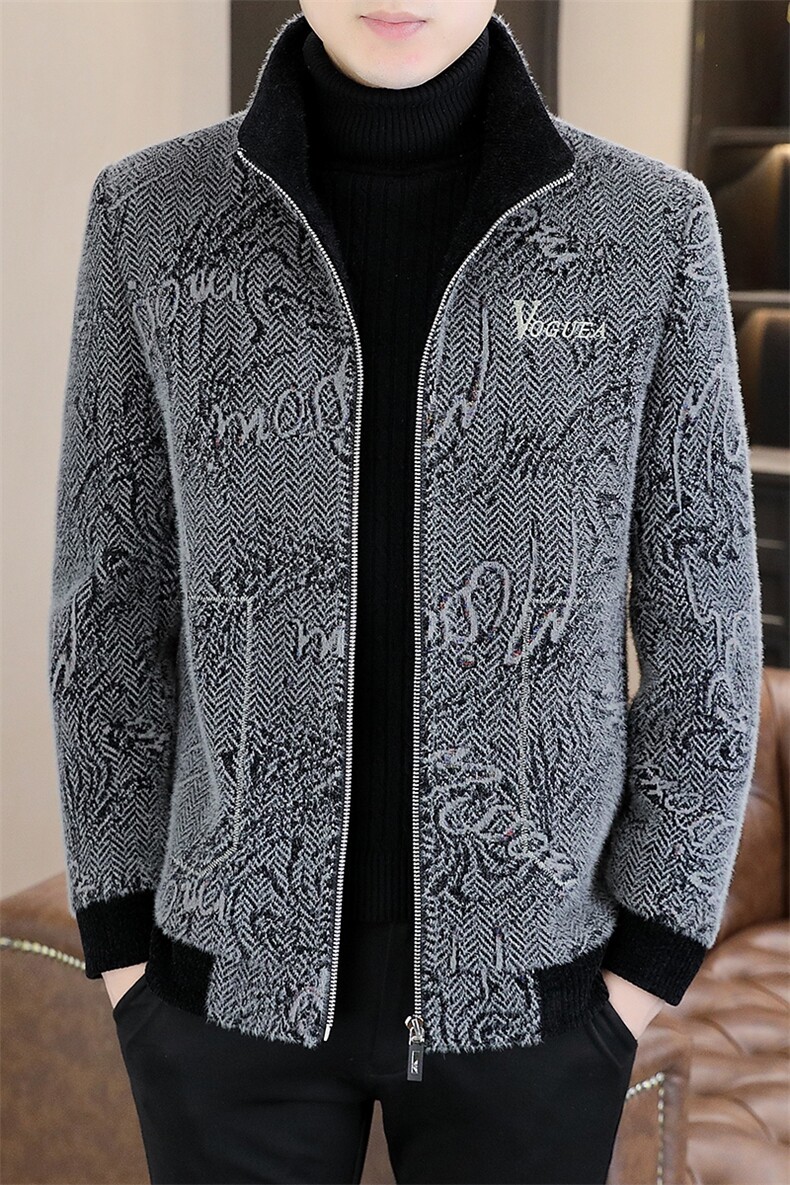 新款高品质男士毛呢外套短款立领休闲夹克外套男A59P145控238,男装毛呢大衣,电商B226