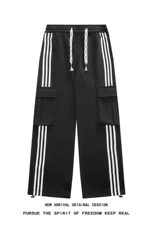 K121/P55春装新现货高品质华棉工装立体袋休闲裤男卫裤大码运动裤，男装休闲裤，电商基地A050