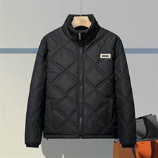 美式复古宽松保暖男生加厚情侣款冬季英伦立领棉服313B-NC359-P60，男装棉衣，星座313B