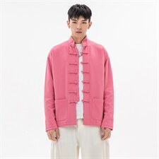 秋冬大码风夹克外套立领盘扣情侣中性唐装汉服朝 JK20/P135图片