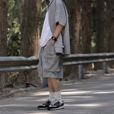 2025夏季CITYBOY日系宽松短裤可与2304Y短衬衫作为一套卖，男装牛仔裤，星座112A