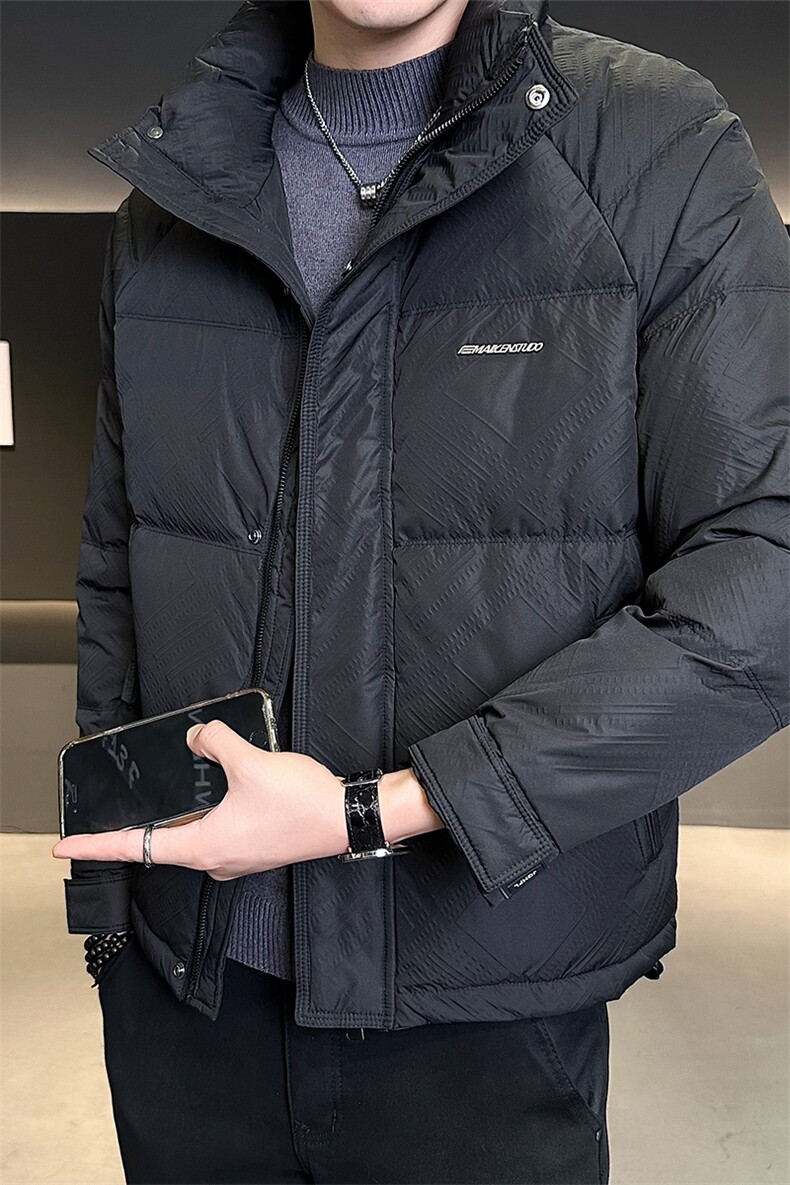 9918-L-4XL-P195标50绒店主风冬立领定制面料简约羽绒服外套男,男装羽绒服,电商B255
