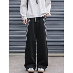 抖音品质春季新款潮美式运动宽松休闲卫裤B315-K25613-特p40控78图片