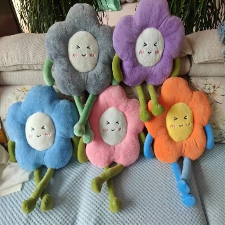 花朵坐垫，鹏强毛绒玩具厂