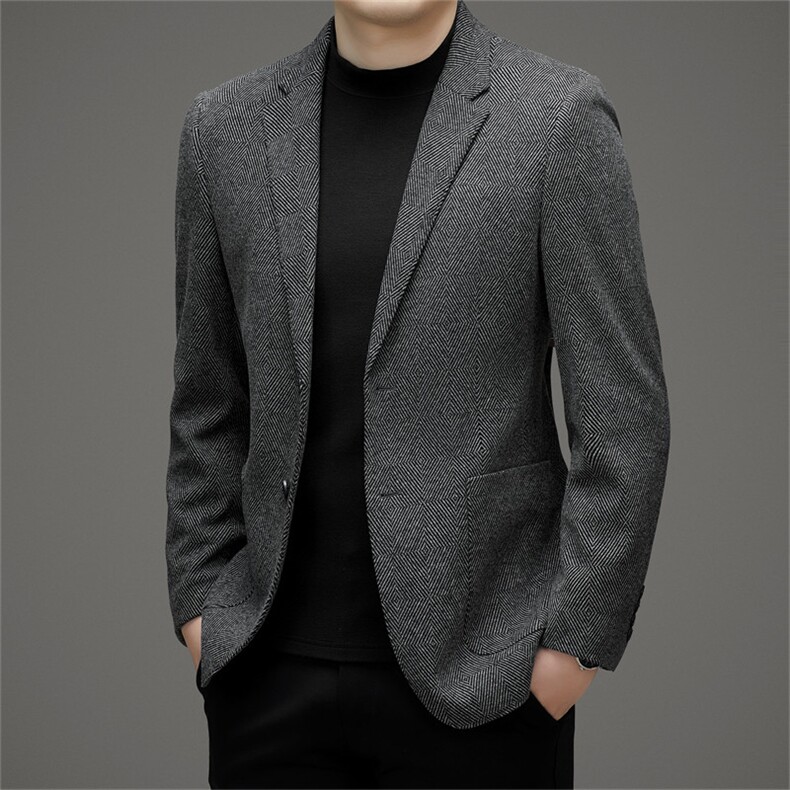 秋冬时尚新款男士商务休闲西服韩版西装修身单西外套QS3251-P165,男装西服套装,星座1105-3