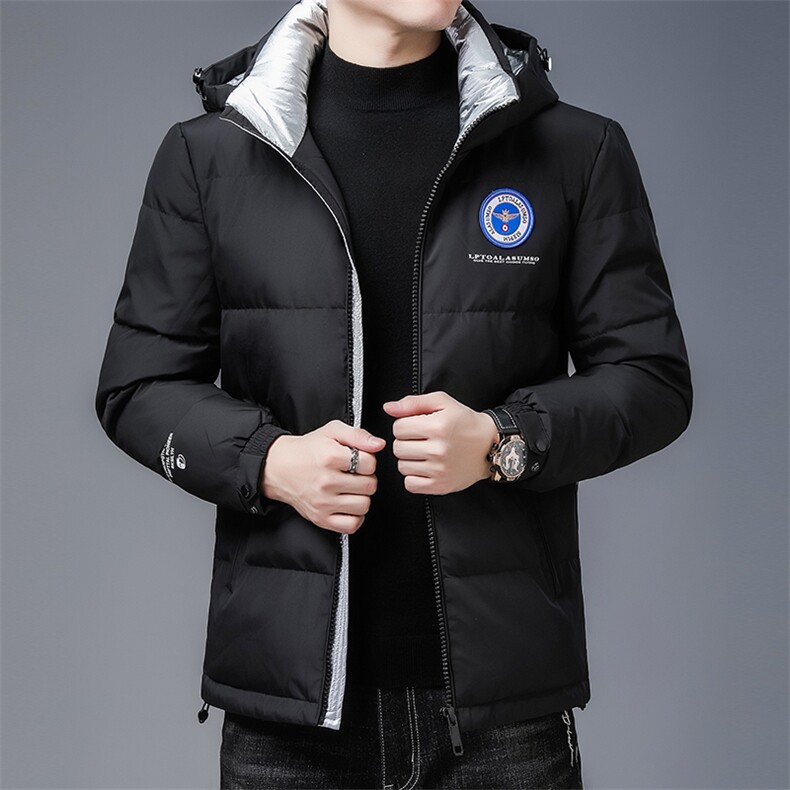 长款羽绒服男冬装新款宽松中年男士连帽鸭绒外套KCN20999-5-P235,男装羽绒服,电商B212（原钱塘6029）