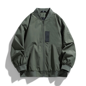 JK751 P68港风二开宽松棒球服夹克百搭落肩简约上衣外套图片