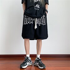 大码高品质发泡印花麻绳织带五分裤DK59P38控55，男装牛仔裤，四季星座806