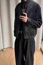 新款千鸟格内里哈灵顿夹克外套潮流原宿慵懒时尚简约百搭气质ins，男装夹克，星座218-8