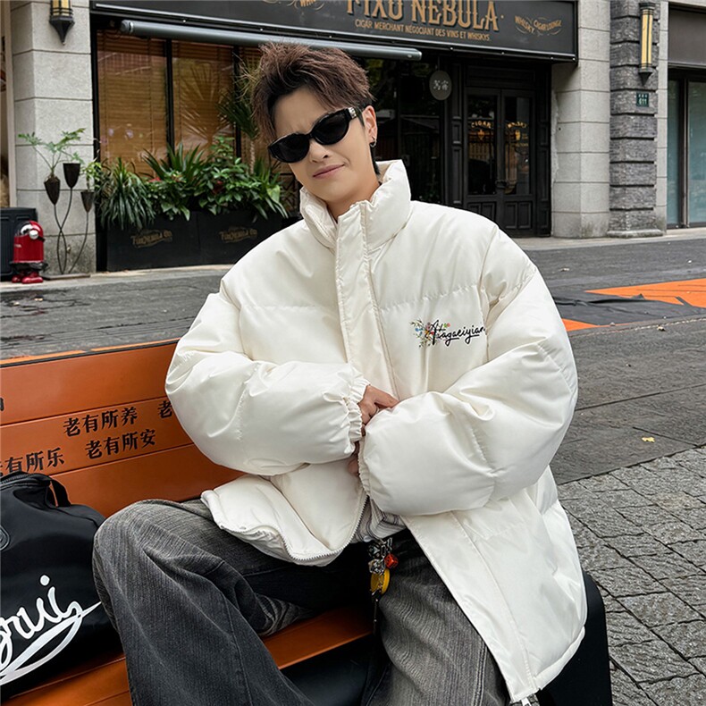 2025印花棉衣棉服小牛津覆膜三防面料棉袄面包服1602W-P50,男装棉衣,星座207