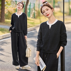 2026春季新款休闲气质两件套套装，女装套装/套裙，伊仟回