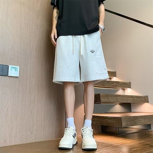 美式短裤男夏透气潮流短裤宽松阔腿篮球运动休闲五分裤K6369-P32图片