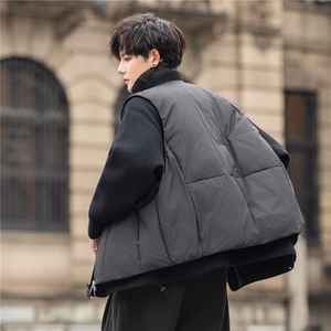 立领拼接羽绒服男士外套白鸭绒韩版潮流加厚冬装F5523-P455控798图片