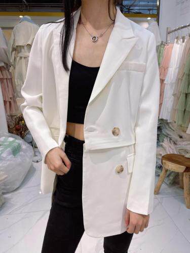 长短两穿西装外套,女装西装,迷吉meeggle