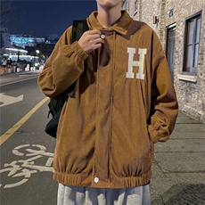 欧美hiphop炸街外套高级感男设计感翻领美式工装夹克W3724-P58，男装夹克，星座512-2
