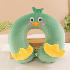 顺康毛绒玩具 记忆棉颈枕绿鸭
