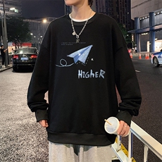 S6270-P28秋季圆领卫衣男大码韩版宽松长袖外套，男装卫衣，电商A040