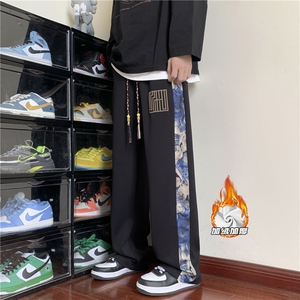 抖音品质冬季新款保暖加绒宽松直筒休闲裤B315-K23395JR-p55控68图片