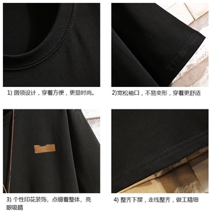 纯棉短袖t恤男大码半袖打底衫宽松体恤衫 砖墙挂拍 DX17293-P20图片