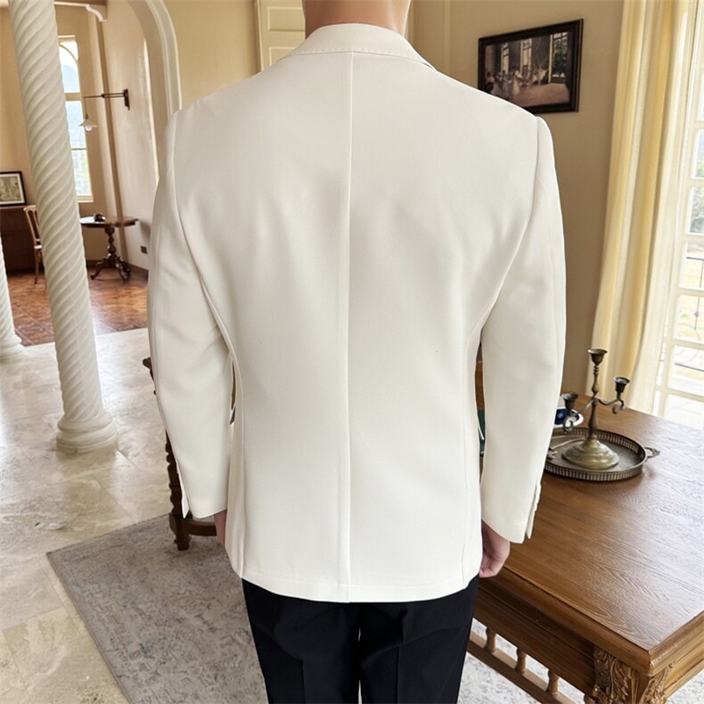 26做货-半里布男士休闲西装修身韩版西服外套上衣DX6943P175,男装西服套装,电商D216