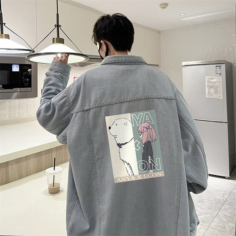牛仔夹克男大码牛仔外套男茄克NJ77365-P60,男装夹克,电商A040
