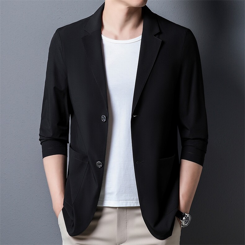BWA2680钱塘2020-2男士夏秋季西服时尚休闲纯色防晒衣量大价优P95,男装西服,钱塘207-2