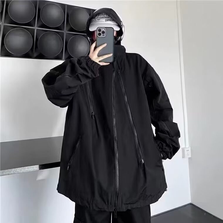 秋冬款夹棉加绒加厚夹克男女生宽松潮流风衣外套衣网图JK656-P85,男装夹克,星座302B-2