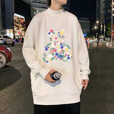 M18206-P45加绒款-P65半高领毛衣男士大码针织衫男毛线衣男，男装针织衫/毛衣，电商A040