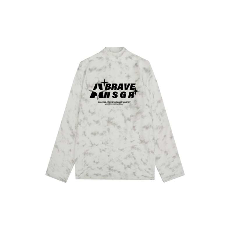 260克重磅扎染德绒半高领打底衫【有货】HD019-DR25212RB-P25图片