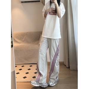 【网图有货】三条杠速干工装裤男美式hiphop裤子直筒X50LL-特P38图片