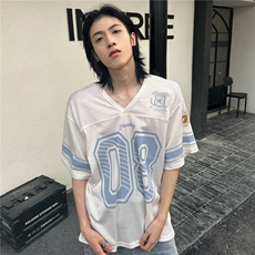 气质百搭日系原宿潮流新款ins短袖T恤宽松运动球衣流行时尚文艺，男装T恤，星座1210-1
