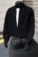 网图秋季新款层次感假两件立领卫衣男TX222Y-P60卫裤TX222K-P48，男装休闲裤，电商C213(原B265)