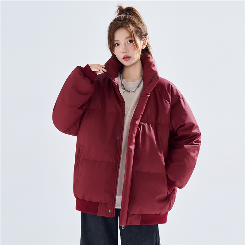 新款冬季羽绒立领PU皮棉服棉袄韩版宽松外套A436-2522-P80,男装棉衣,电商A436