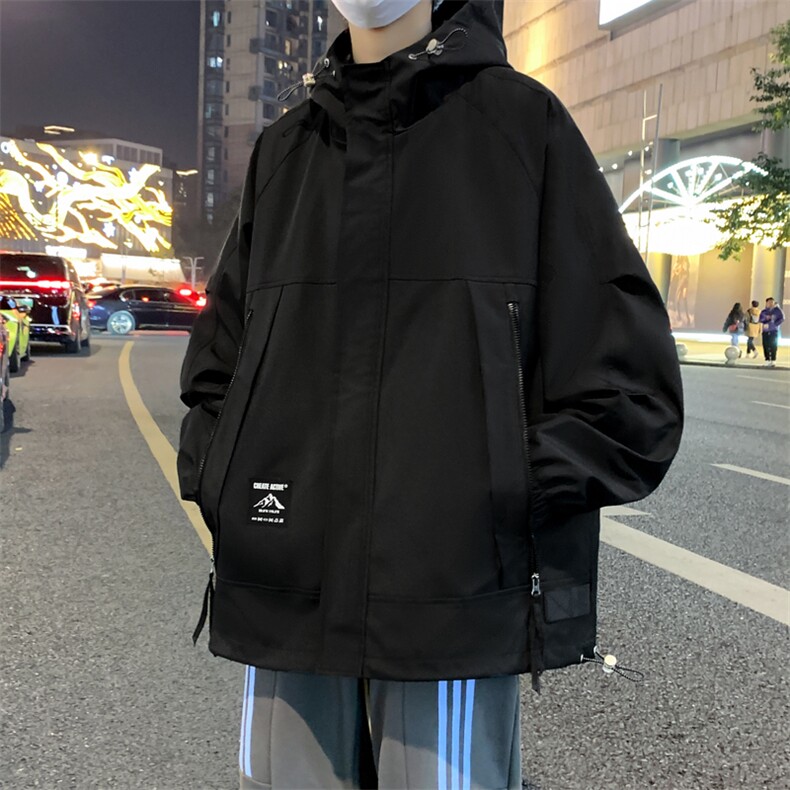 2024春季大码工装连帽夹克冲锋衣外套JK6810P83控138，男装夹克，星座109