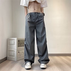 美式机能情侣冲锋裤夏季薄款速干工装裤子男户外束脚降落伞裤，男装休闲裤，星座716-3