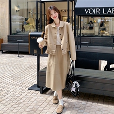 现货新款木耳花边西装外套+半身裙2D035-25086P160K238，女装套装/套裙，2D035