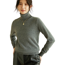 山羊绒基础百搭高领纯色羊绒衫女冬季新品，女装羊绒衫，绒美人羊绒