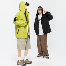 直播现货主推情侣户外休闲冲锋衣连帽夹克外套上衣JK909P60，男装夹克，电商B226
