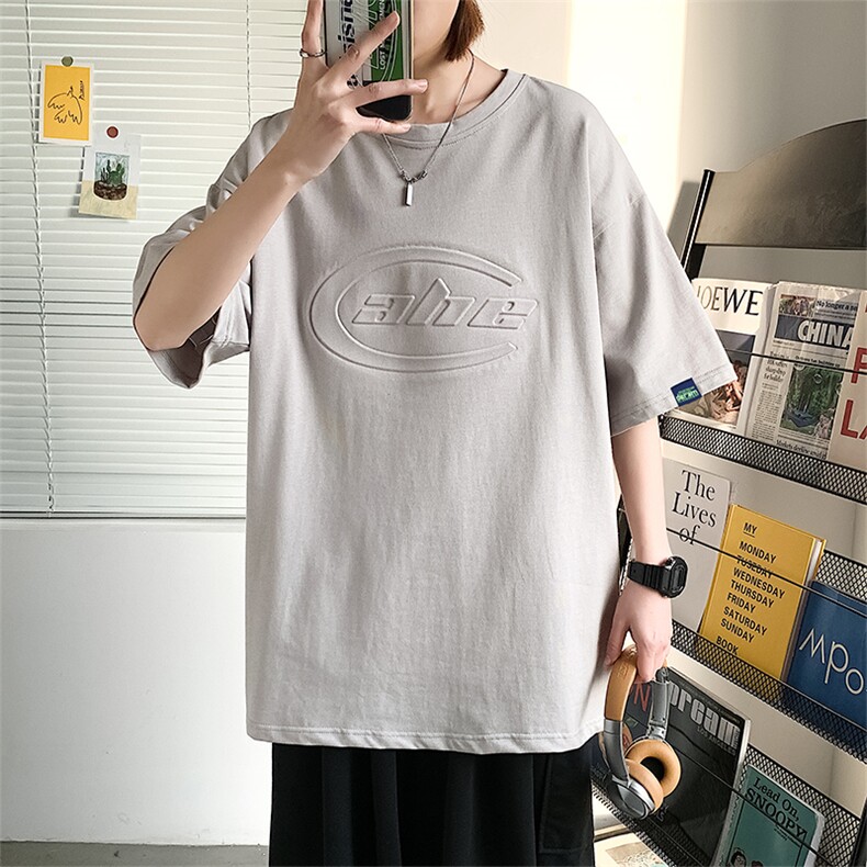 数据款！仿纯棉短袖t恤男新款百搭宽松潮流休闲T恤衫TC3020-P25,男装T恤,星座717