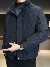 2532-P238-M-3XL标90绒店主风简约休闲立领简约男士百搭羽绒服，男装羽绒服，电商B255